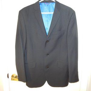 Billy London Black Men's Suit Jacket - Poly/Rayon 40 R